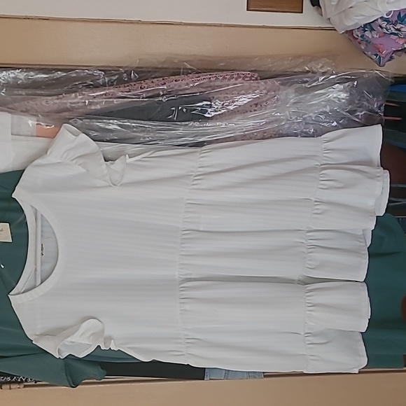 Haptics Tops - New, White baby doll shirt